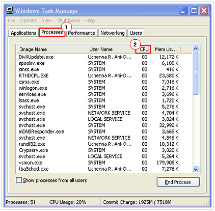 Reduce Cpu Usage Vista