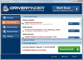 DriverFinder Screenshot