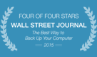 FOUR OF FOUR STARS: WALL STREET JOURNAL. The Best Way to Back up Your Computer -2015-