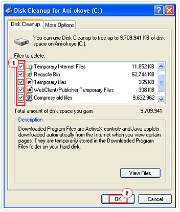 Disk Cleanup Files To Delete