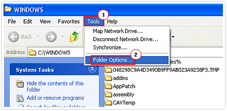 Open Folder Options