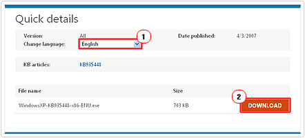 Download hotfix KB935448 for ActiveX errors