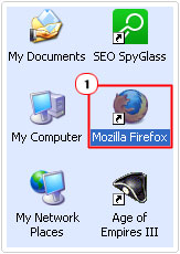 click on Firefox Icon