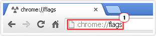 run Chrome://flags