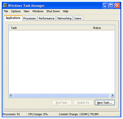 Run Windows Task Manager