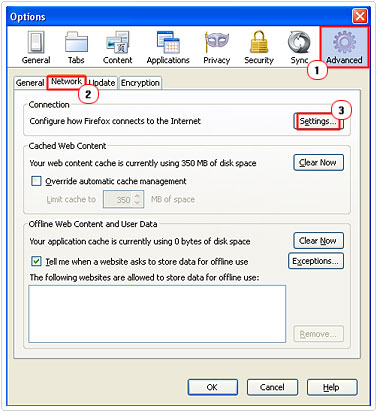 access proxy settings