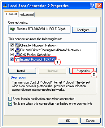 internet protocol properties