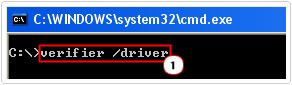 Run Verifier /Driver command