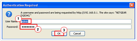 authentication required box