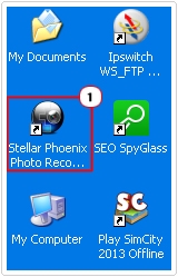 Double Click on Stellar Photo Recovery