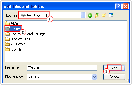 add files/folders to iso