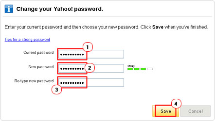 set new password