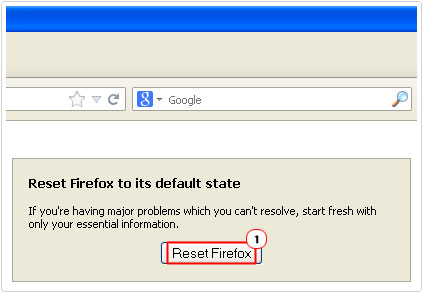 reset firefox button