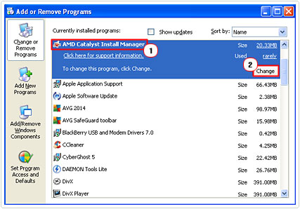 Select Catalyst Application and Remove