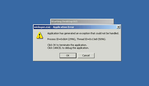 error winlogon exe not an disk