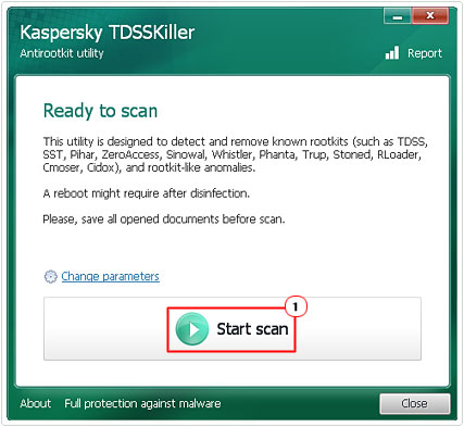 Run Full Scan on TDSSKiller to fix Winlogon.exe errors