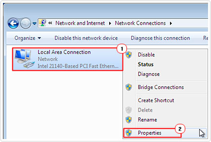 Properties of Network Connections