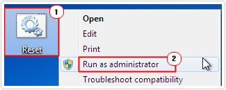 Click on File Run as administrator