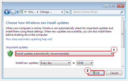 Set Updates to install automatically to fix the Clr20r3 error