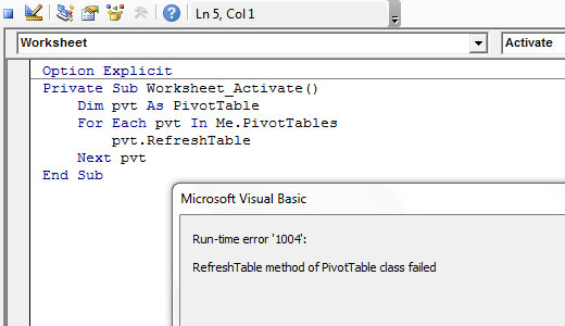 microsoft visual basic run experience error 1004 excel 2010