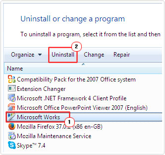 Remove Microsoft Works