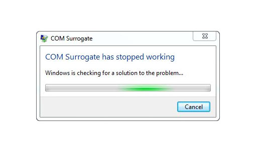com surrogate error windows 7 x64