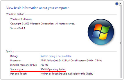 System Properties -> System Type to fix MSVCR100.DLL Is Missing error