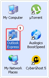 Click on Outlook Express