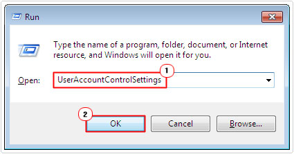 run command -> useraccountcontrolsettings