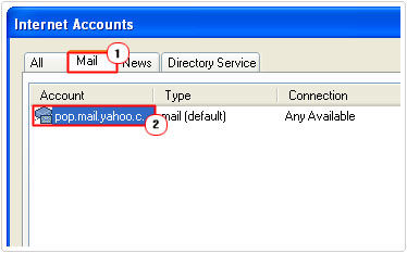 Outlook -> Mail -> Account
