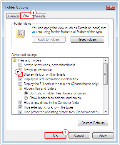 Folder Options -> Disable Display file icon on thumbnails to fix Windows Explorer Has Stopped Working