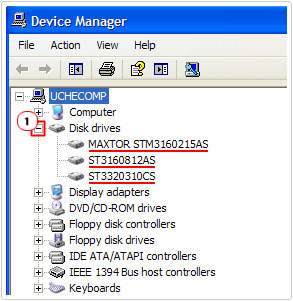 Disk Drives -> SSD Make and Model