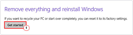 Remove everything and reinstall Windows -> Get Started as a solution to CRITICAL_PROCESS_DIED