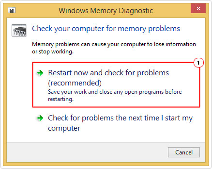 Windows Memory Diagnostic -> Restart Now to fix KERNEL_SECURITY_CHECK_FAILURE