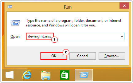 Run -> devmgmt.msc