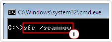 run system file checker command to fix Windows Update Error 0x80004005