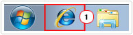 Double click on Internet Explorer icon