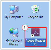 double click on Adoboe Reader