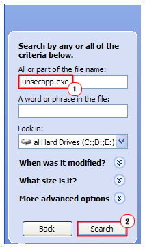 unsecapp.exe in all or part of the file name