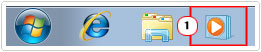 double click on Windows Media Player icon
