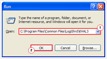 open -> C:\Program Files\Common Files\LogiShrd\KHAL3
