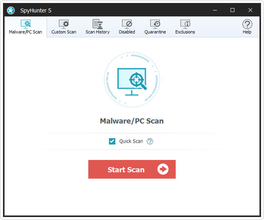 malware scan screen in spyhunter 5 review