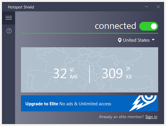 using hotspot shield 