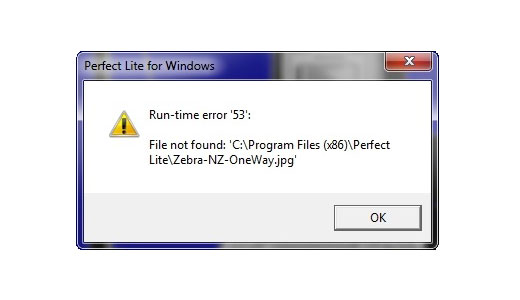 run the time error 53 file