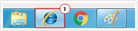 desktop -> ie icon