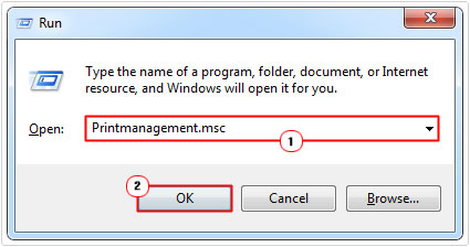 open print management to remove printer driver