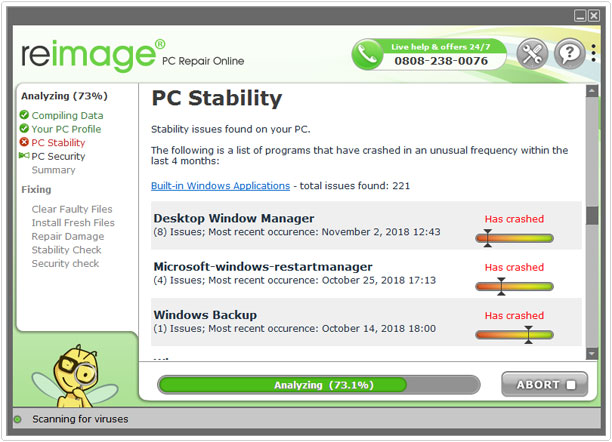 reimage checks system stability