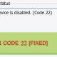 How to Fix Error Code 22