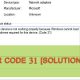 How to Fix Error Code 31