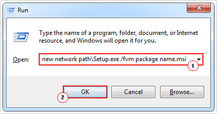 open setup in new network path